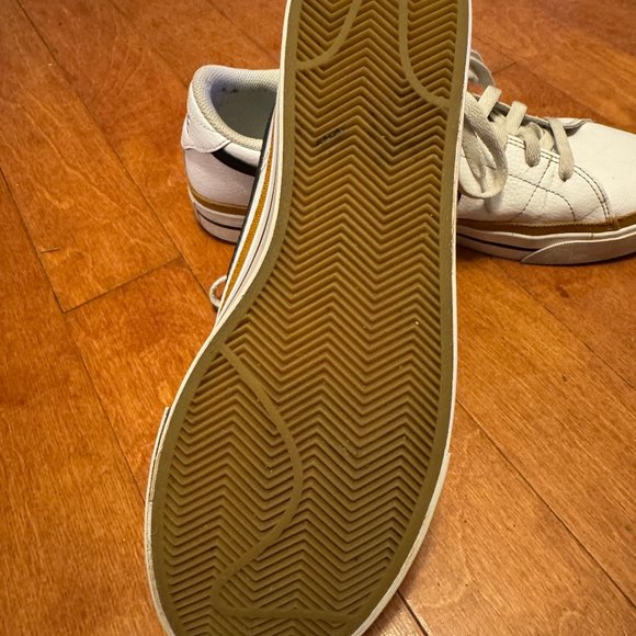 Nike Court Legacy Shoes | White/Desert Ochre/Black | 10.5m / 12w - Picture 4 of 15